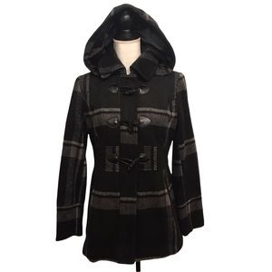 Northcrest Classic Wool Plaid Coat Hood